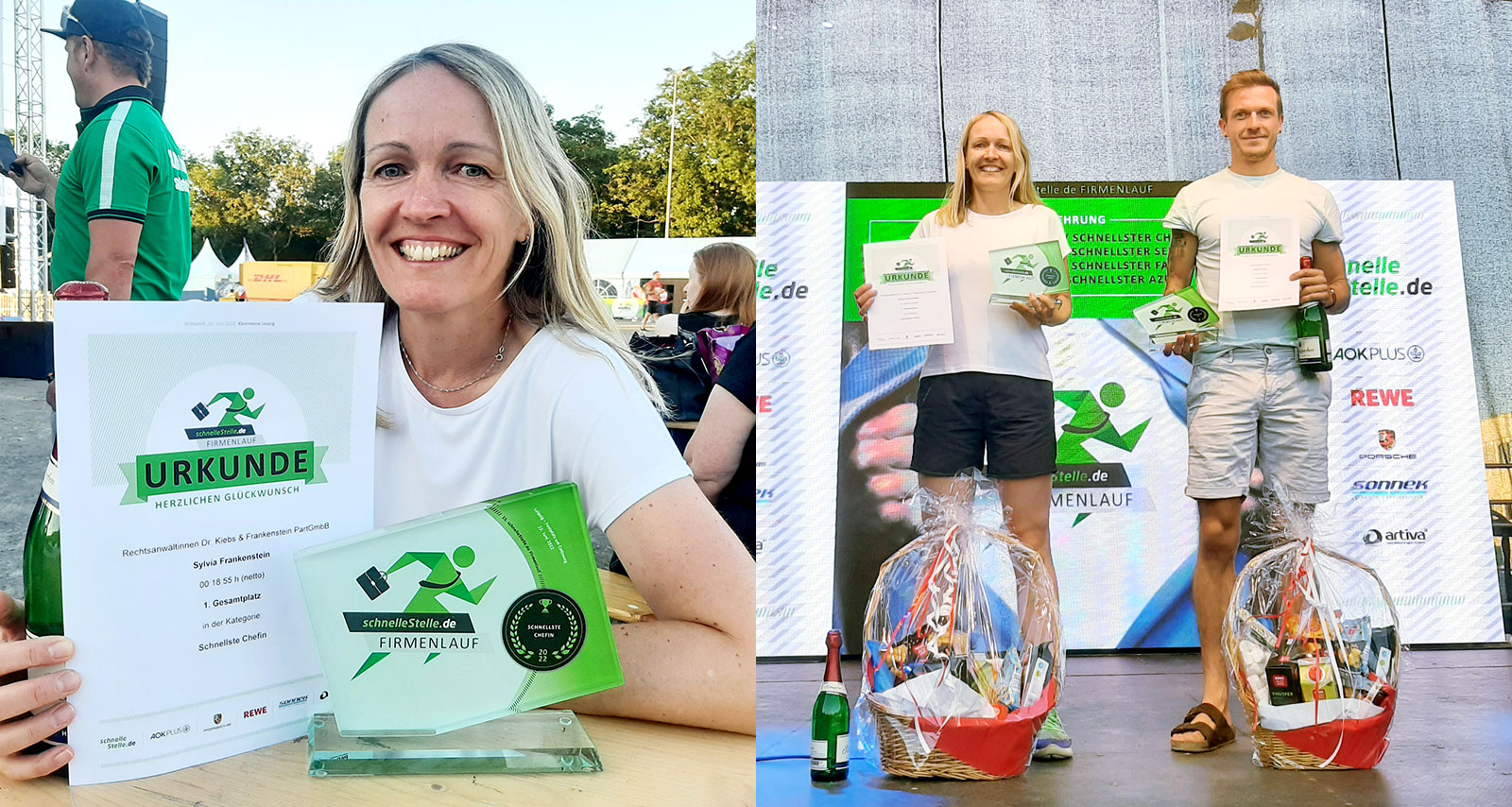 Schnellste Chefin beim Firmenlauf 2022 in Leipzig